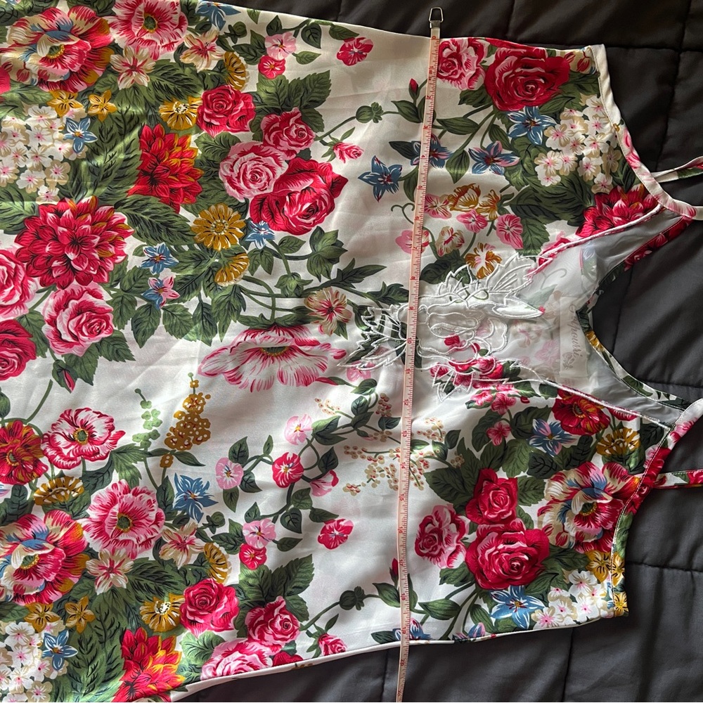 FLOWERY SLIP DRESS - Picture 7 of 11
